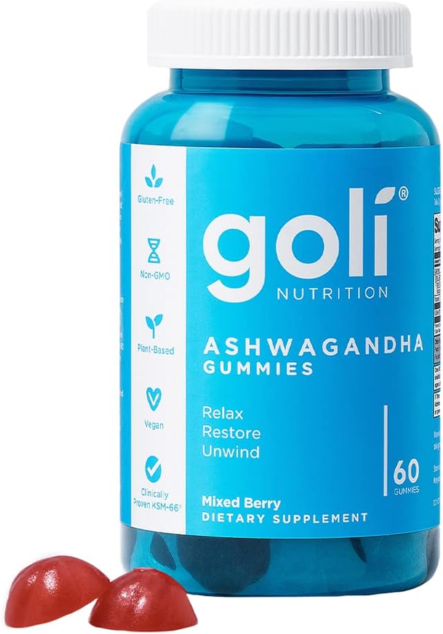 Goli Ashwagandha & Vitamin D Gummy - 60 Count