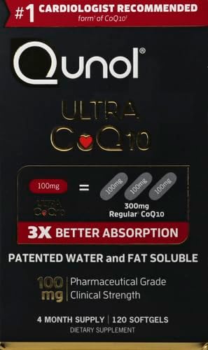 Qunol CoQ10 100mg Softgels 120 Count